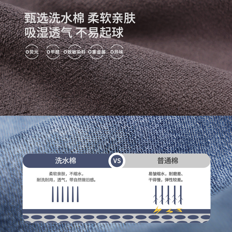 1019036 少年中大童日系三角小布標洗水刷白束口牛仔褲 第 8 張