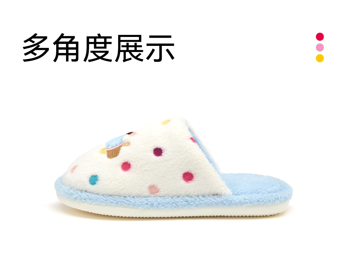 1019048 卡通棉拖鞋女秋冬家居室內可愛保暖防滑包頭情侶款拖鞋 第 11 張