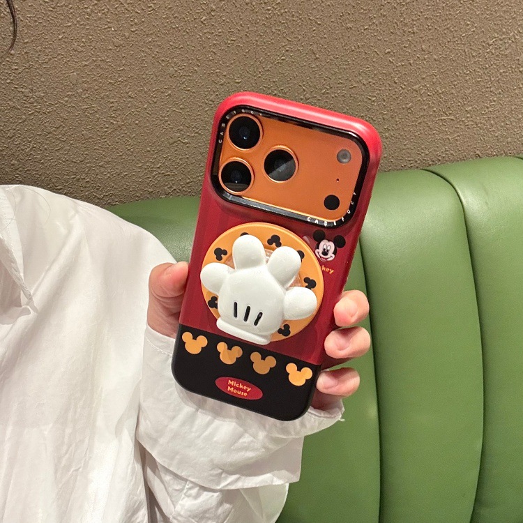 1019054 磁吸菲林紅黑拼接米奇手掌適用iPhone蘋果手機殼 第 3 張