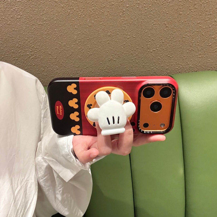 1019054 磁吸菲林紅黑拼接米奇手掌適用iPhone蘋果手機殼 第 4 張