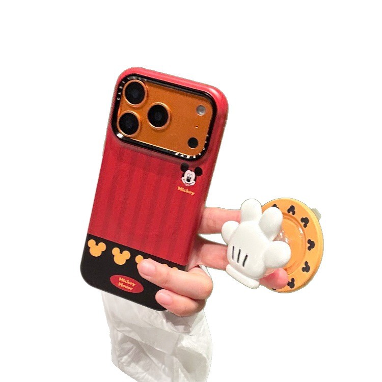 1019054 磁吸菲林紅黑拼接米奇手掌適用iPhone蘋果手機殼 第 5 張