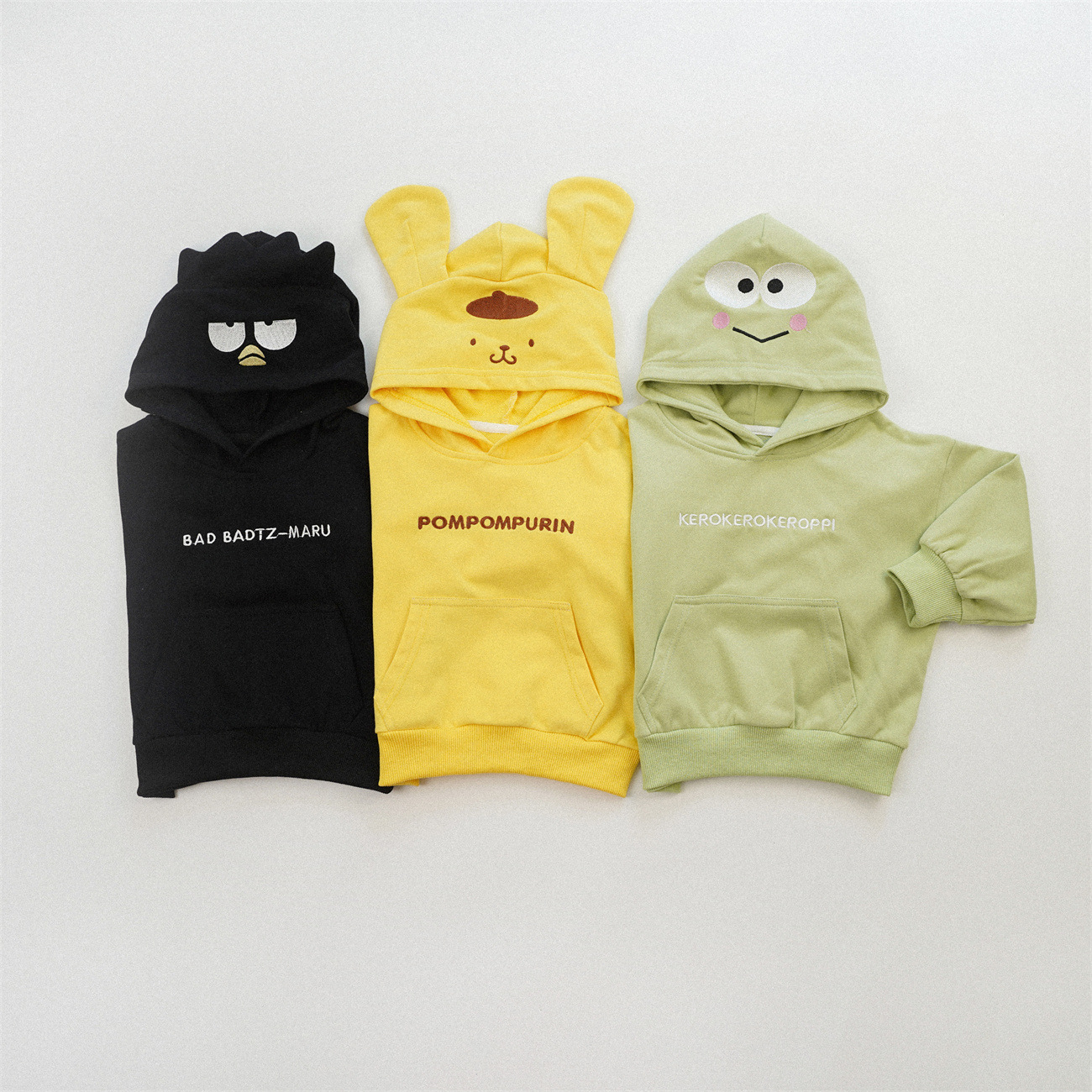 1019060 日系超可愛立體卡通帽帽刺繡連帽TEE 第 3 張