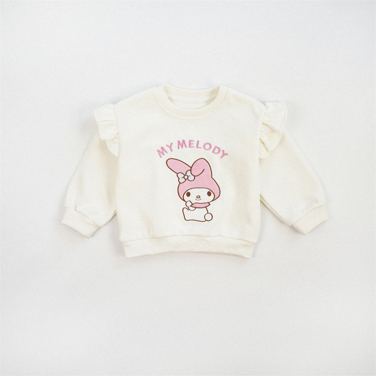1019062 日系超甜美荷葉袖女童卡通造型寬鬆TEE 第 7 張