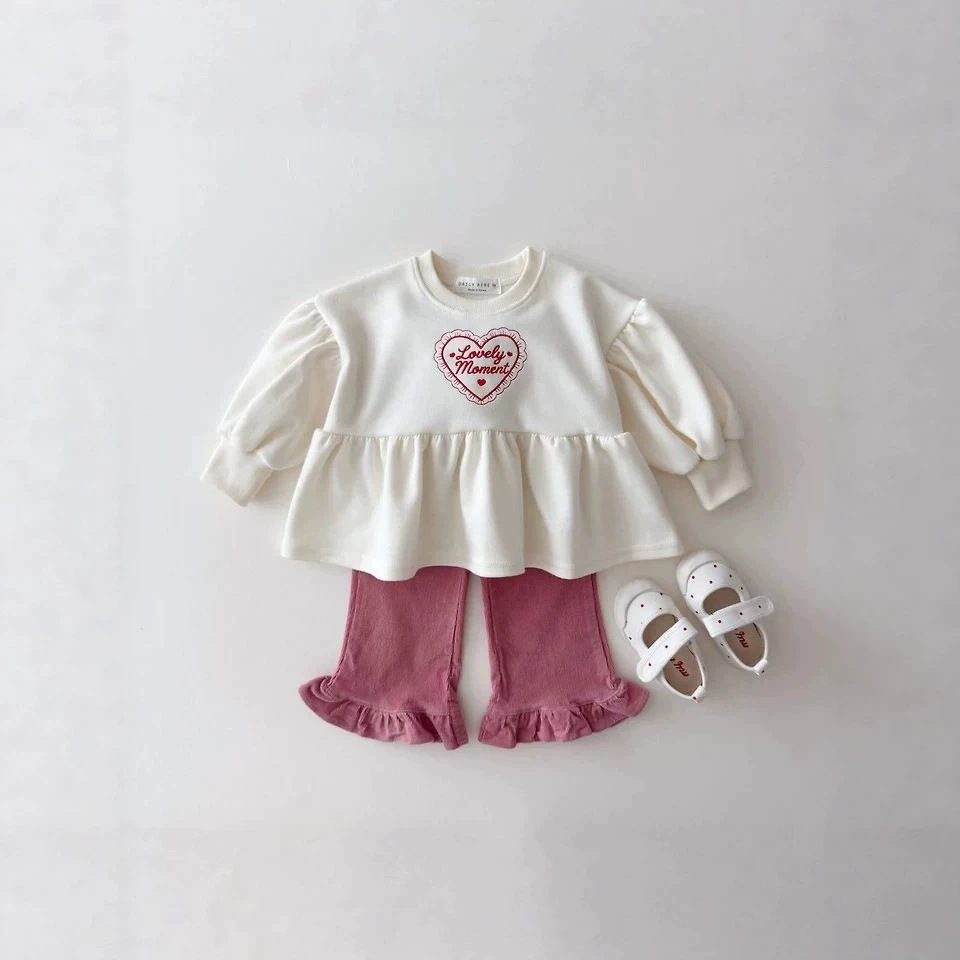 1019063 韓系女童甜美風刺繡泡泡袖拼接寬鬆TEE 第 5 張