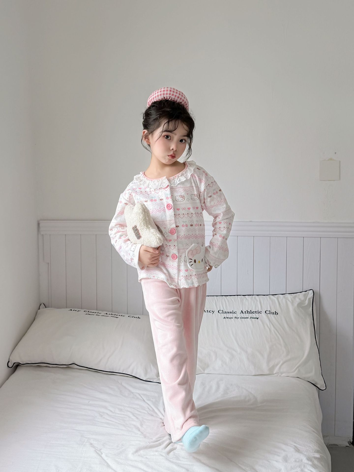 1019078 日系少女中大童可愛卡通海島絨居家服套裝 第 13 張