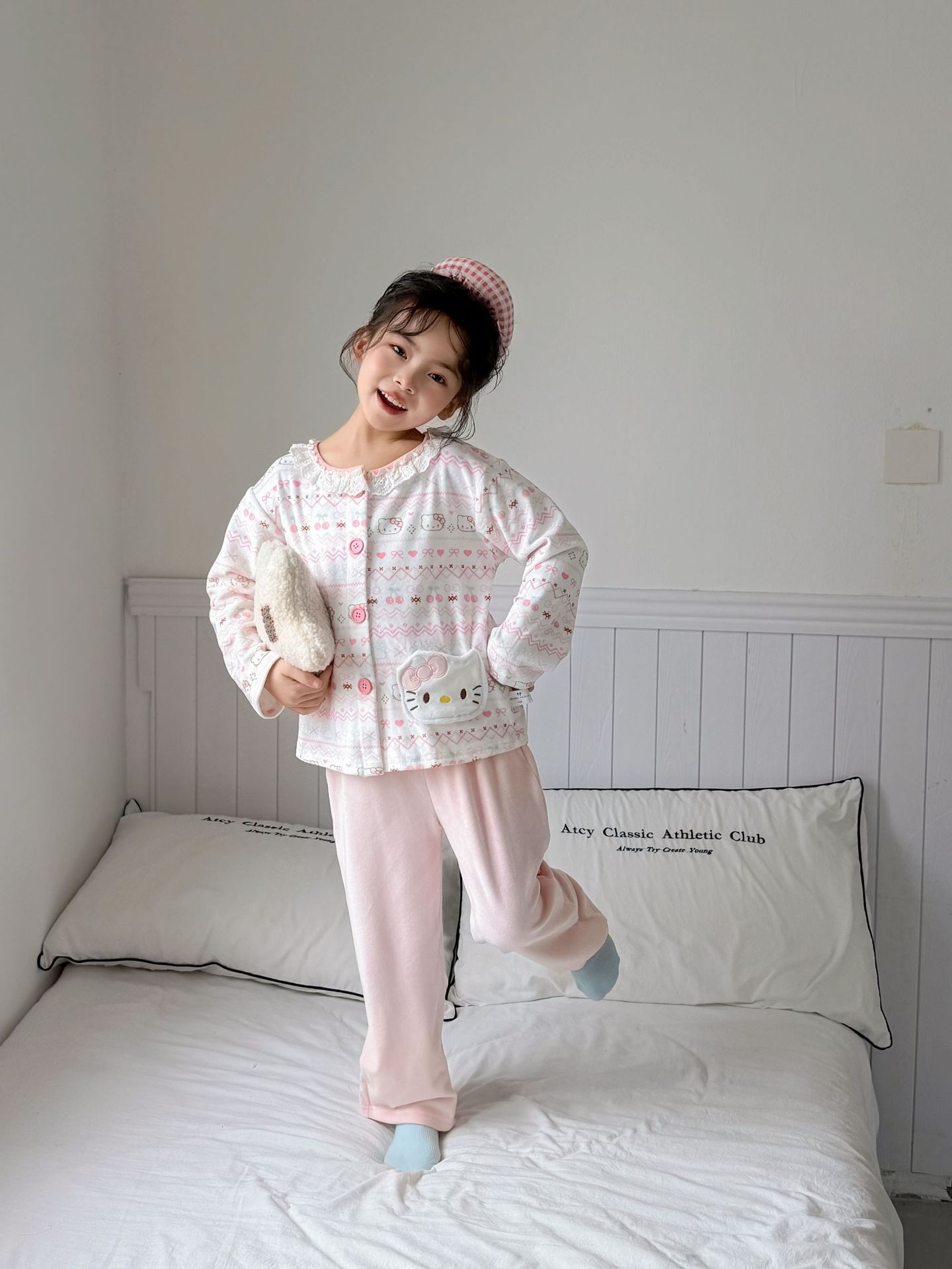 1019078 日系少女中大童可愛卡通海島絨居家服套裝 第 14 張