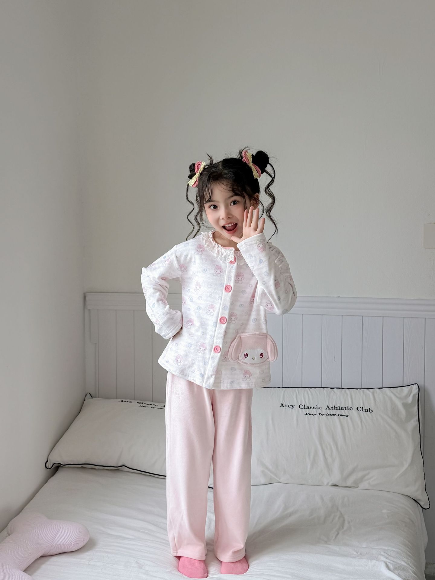 1019078 日系少女中大童可愛卡通海島絨居家服套裝 第 15 張
