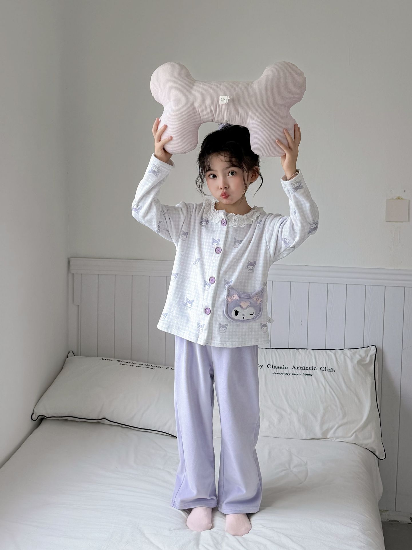 1019078 日系少女中大童可愛卡通海島絨居家服套裝 第 16 張