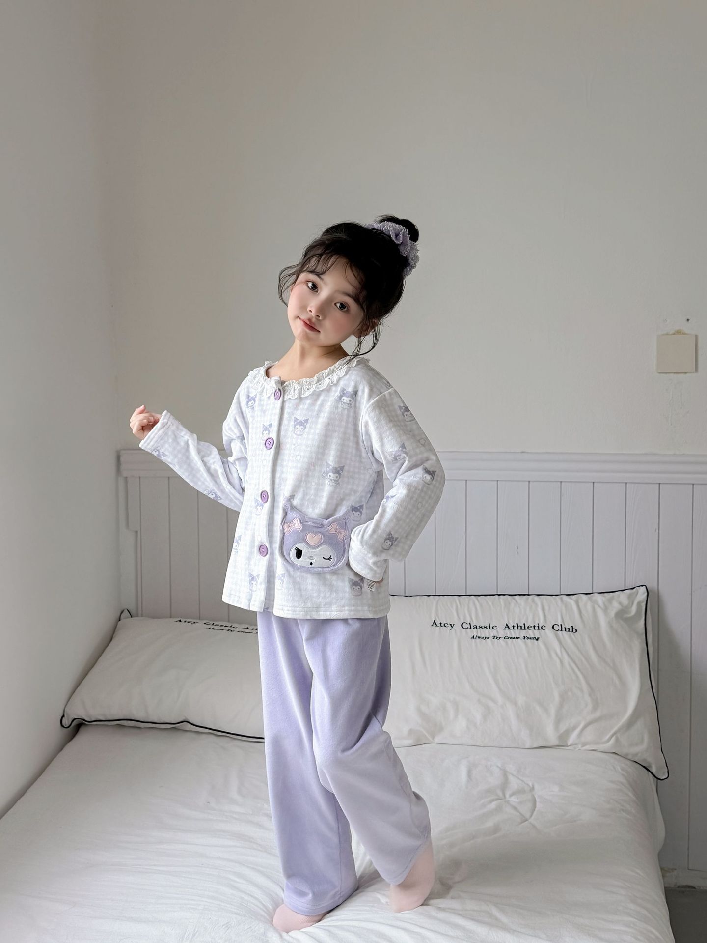 1019078 日系少女中大童可愛卡通海島絨居家服套裝 第 17 張