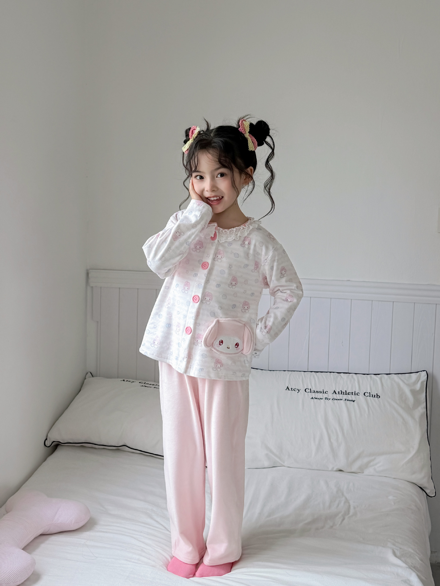 1019078 日系少女中大童可愛卡通海島絨居家服套裝 第 18 張