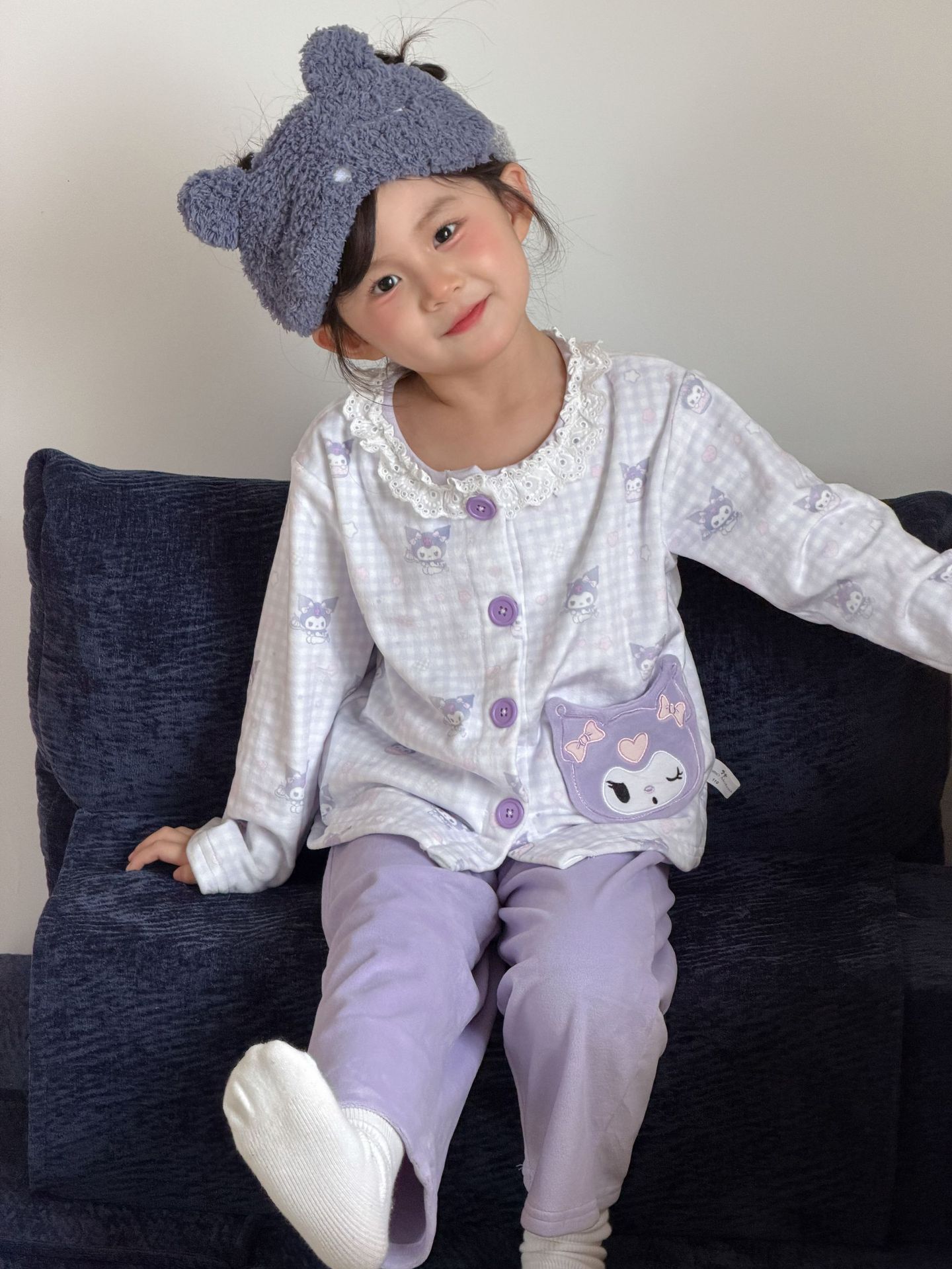 1019078 日系少女中大童可愛卡通海島絨居家服套裝 第 22 張
