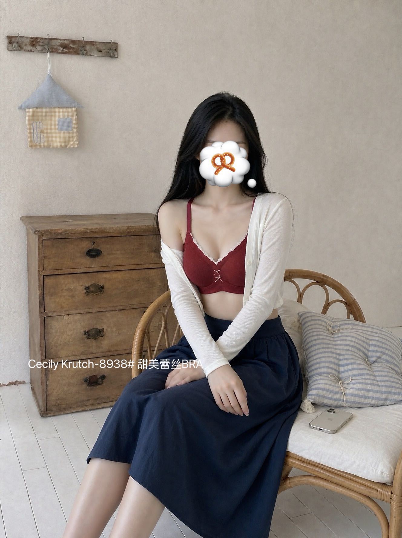 1026043 韓系甜美蕾絲BRA女生內衣微磨毛薄杯舒適款 第 8 張