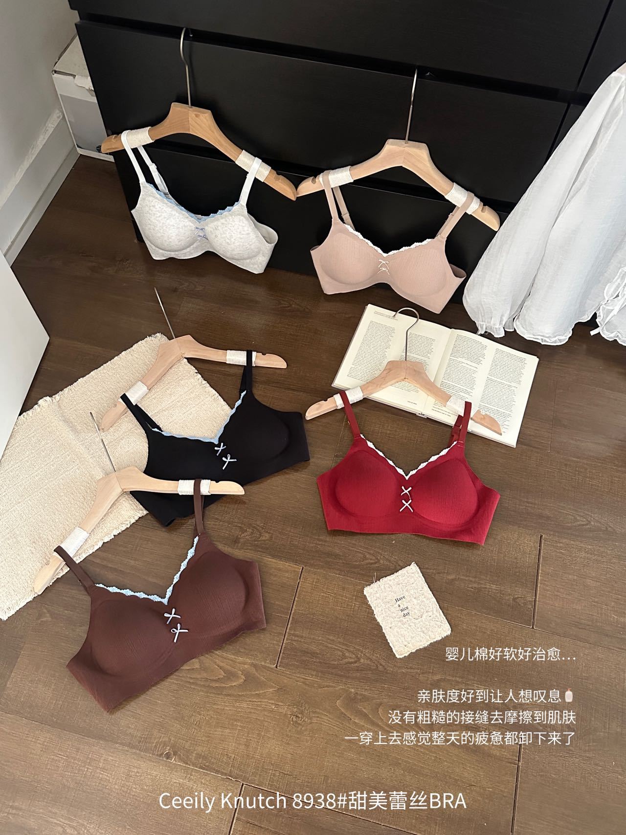 1026043 韓系甜美蕾絲BRA女生內衣微磨毛薄杯舒適款 第 11 張