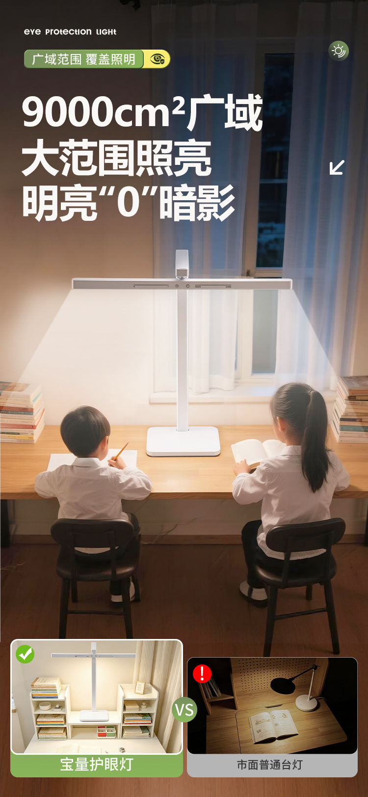 1026054 LED摺疊檯燈學生護眼專用閱讀燈床頭燈臥室定時夜燈 第 8 張