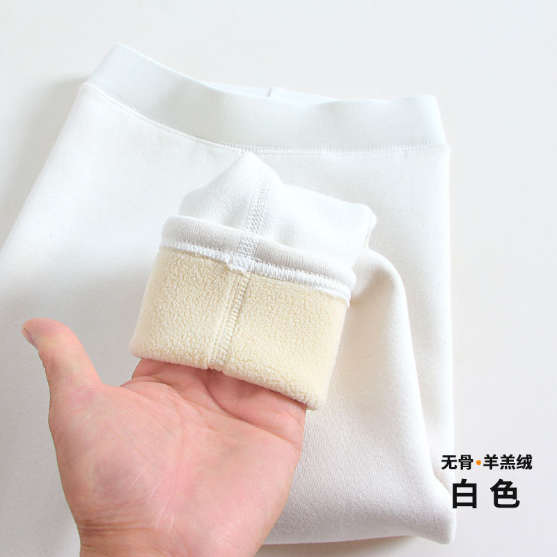 1026056 女童超值款秋冬保暖加厚刷毛純色內搭褲 第 7 張