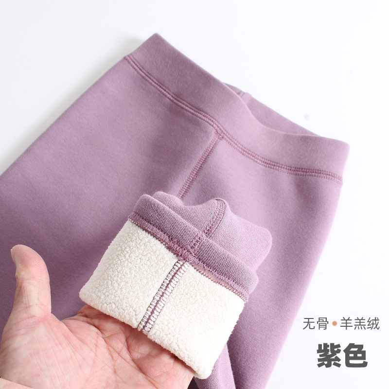 1026056 女童超值款秋冬保暖加厚刷毛純色內搭褲 第 8 張
