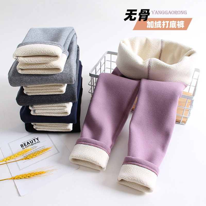 1026056 女童超值款秋冬保暖加厚刷毛純色內搭褲 第 1 張