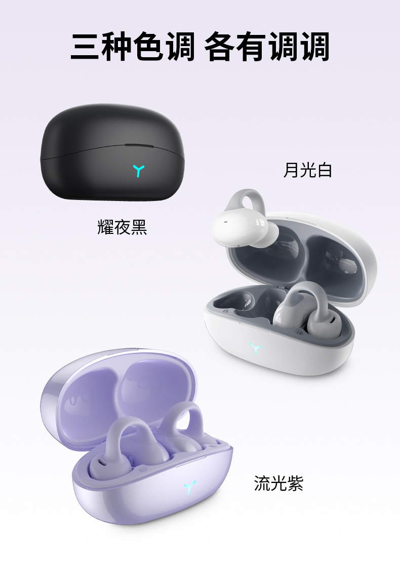 1026065 耳夾式藍牙耳機無線氣傳導不入耳高品質運動夾耳超長續航 第 10 張