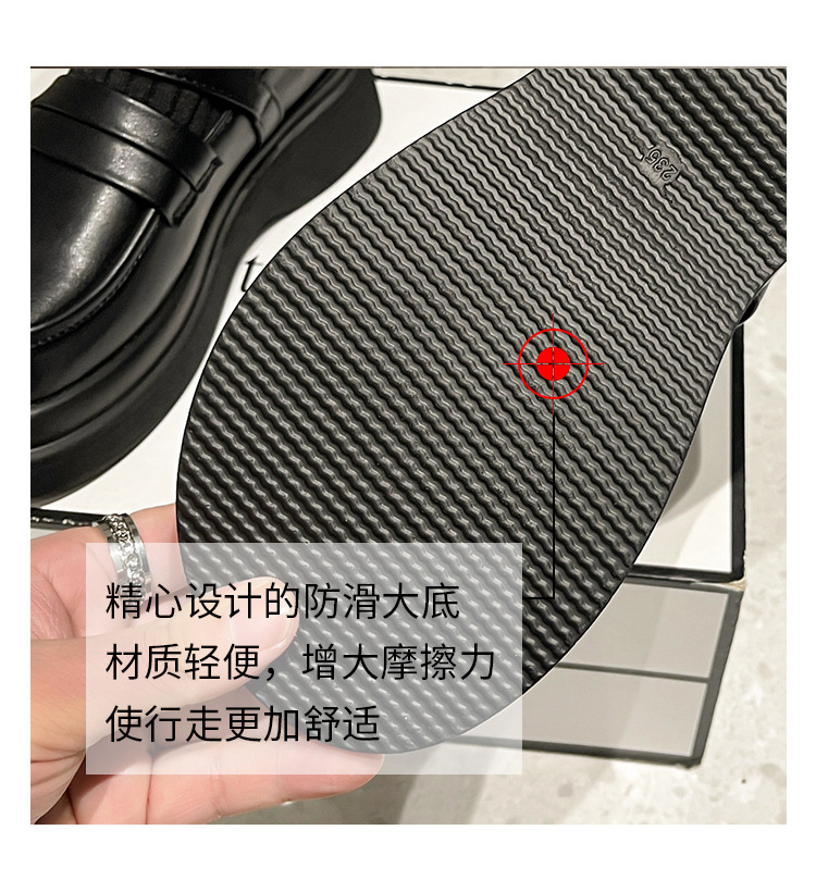 1026067 英倫風女秋季厚底針織彈力襪靴瘦瘦靴 第 8 張