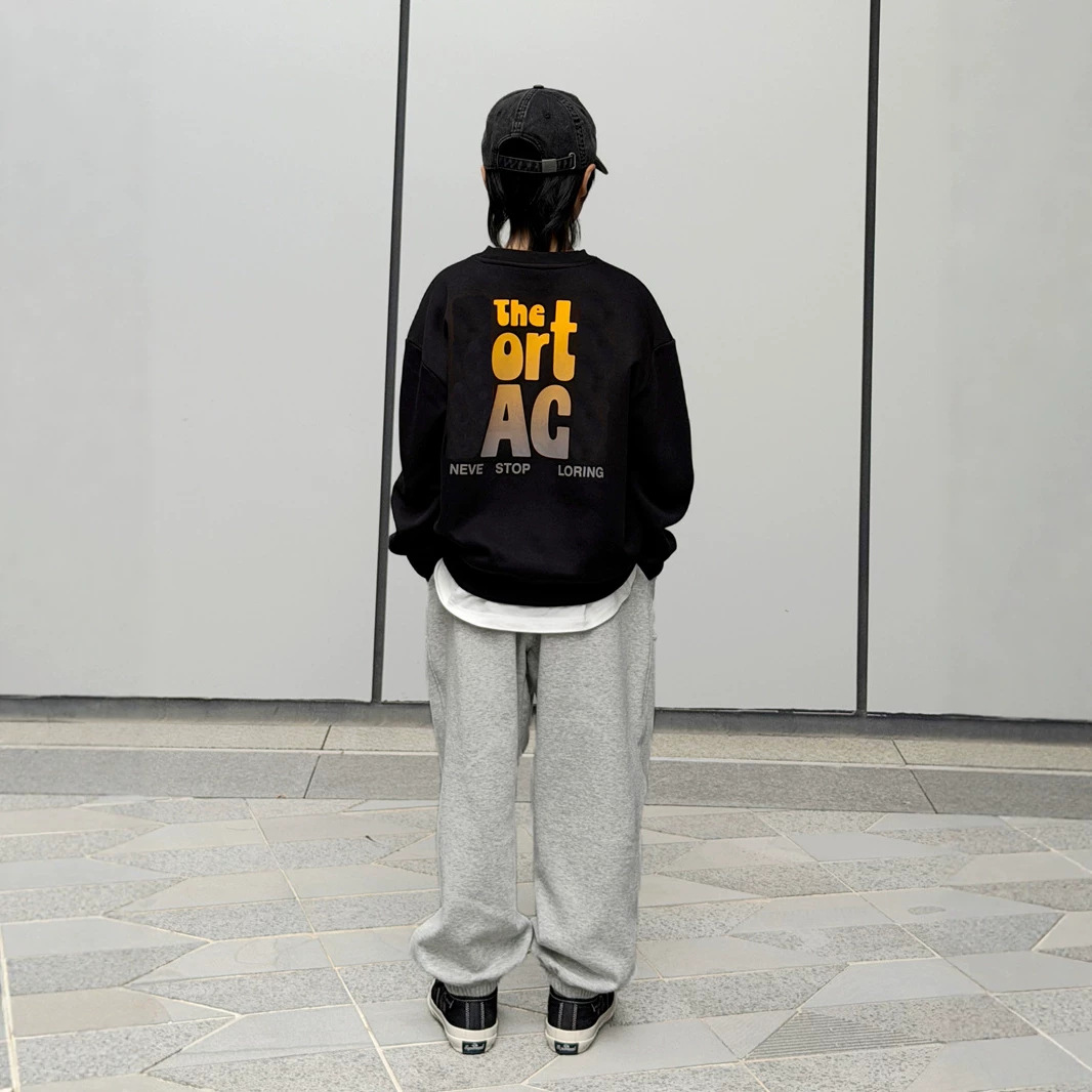 1026068 少年中大童潮流新款TNF印花刷毛加厚大學TEE 第 2 張
