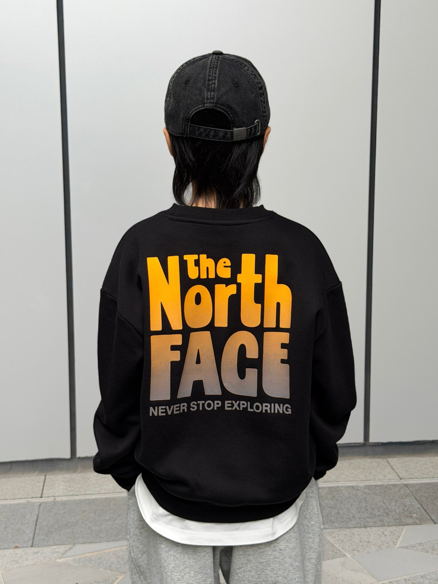 1026068 少年中大童潮流新款TNF印花刷毛加厚大學TEE 第 7 張