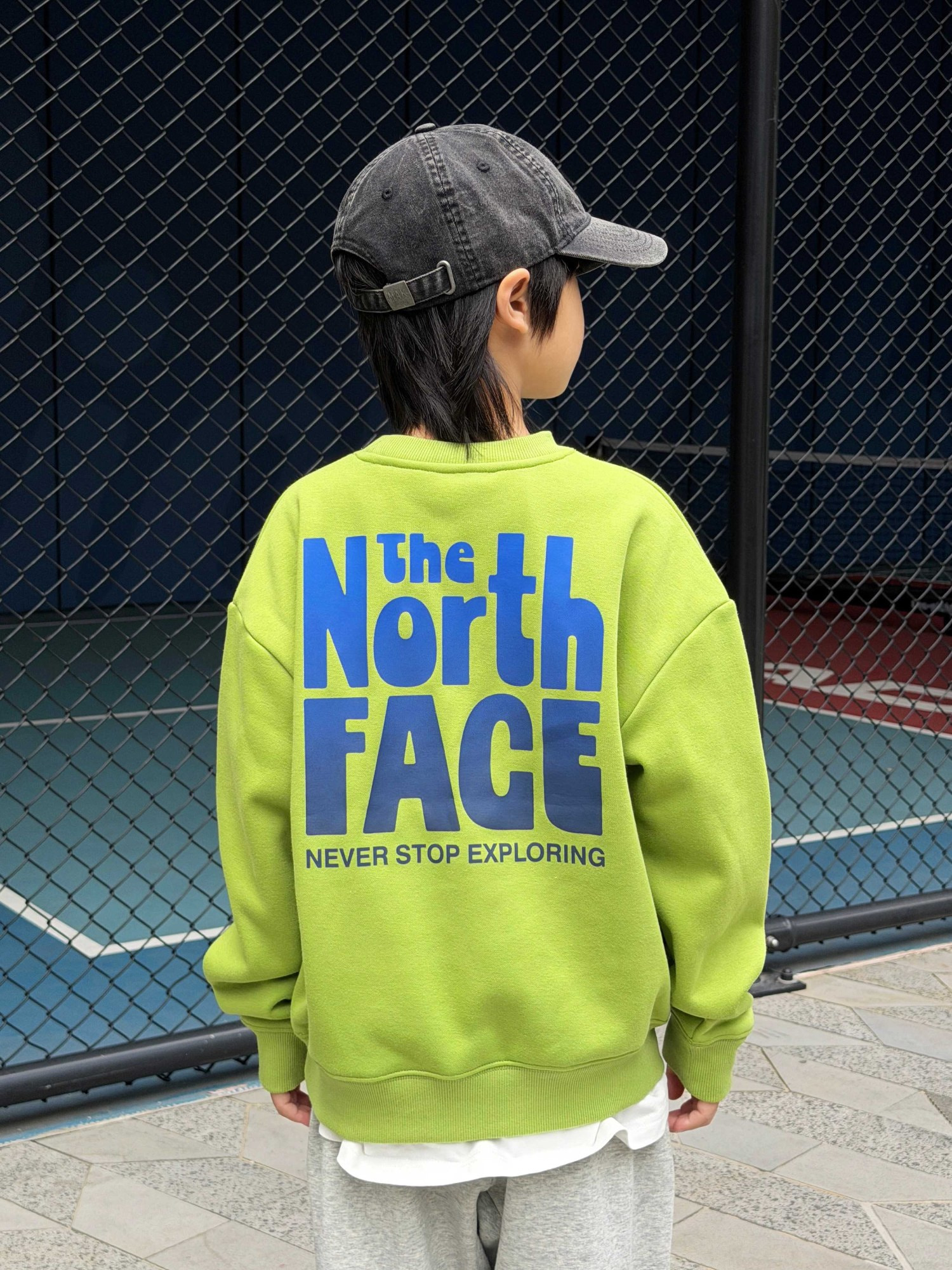 1026068 少年中大童潮流新款TNF印花刷毛加厚大學TEE 第 10 張