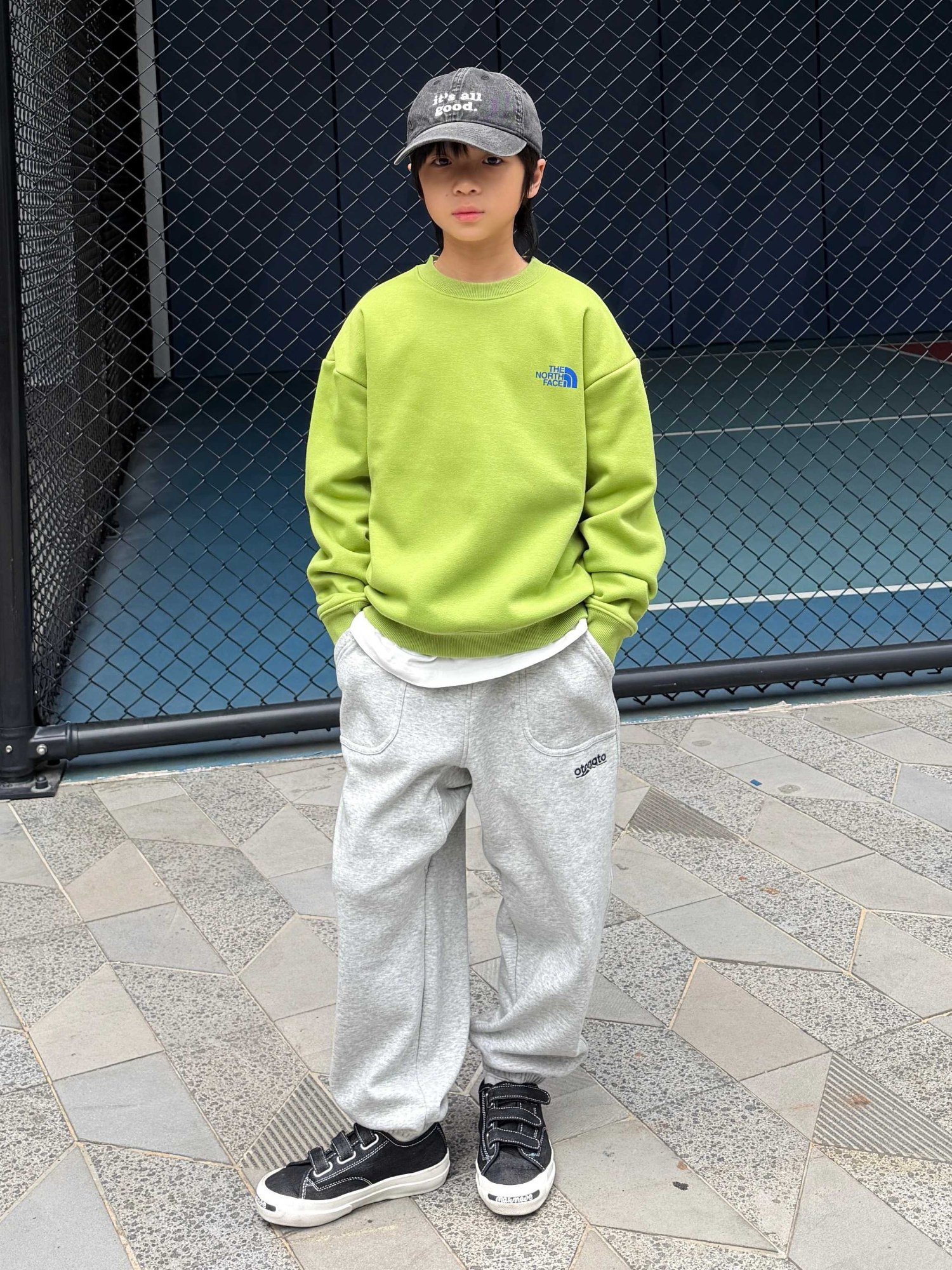 1026068 少年中大童潮流新款TNF印花刷毛加厚大學TEE 第 11 張